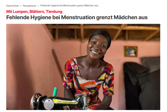 FOCUS online: Fehlende Hygiene bei Menstruation grenzt Mädchen aus